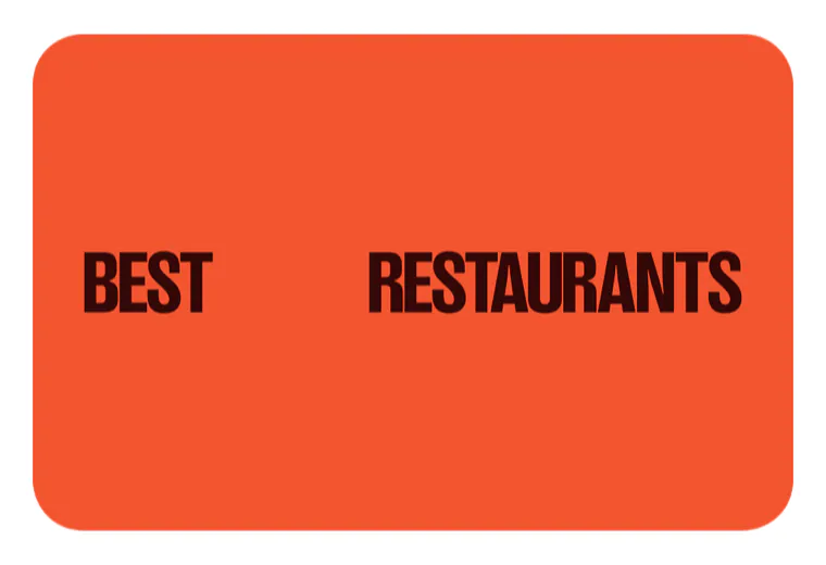 Best Restaurants gift card artwork